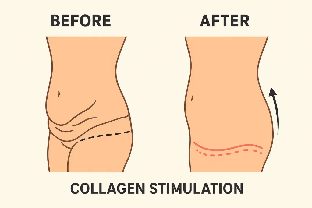 Before and after results for sagging skin after weight loss injections Harwich