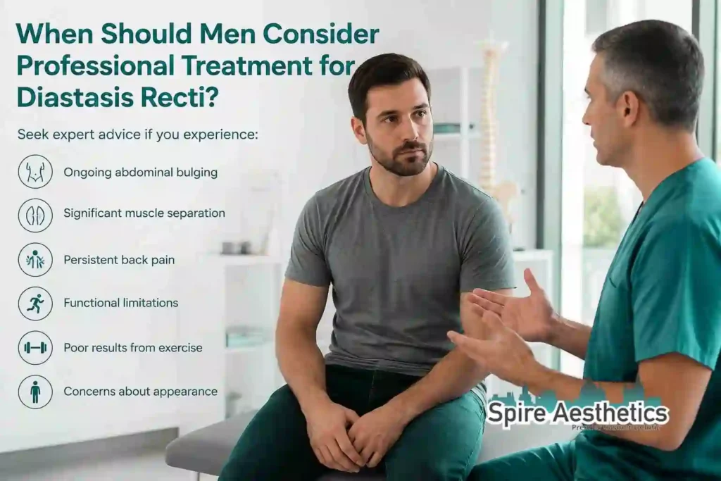 When Should Men Consider Professional Treatment for Diastasis Recti Harwich?